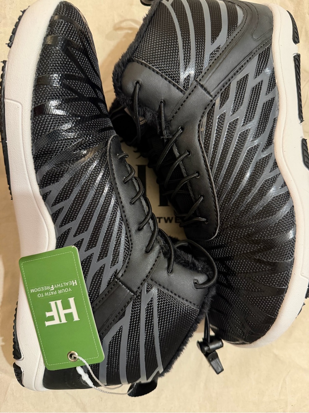 HIKE Footwear Women’s Black High-Top Sneakers